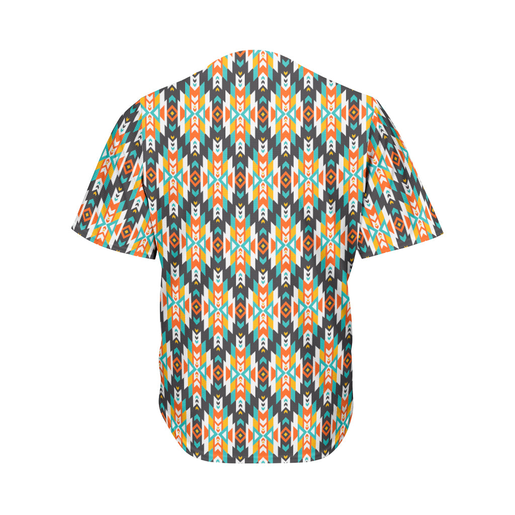 Tribal Native American Pattern Print Men's Baseball Jersey