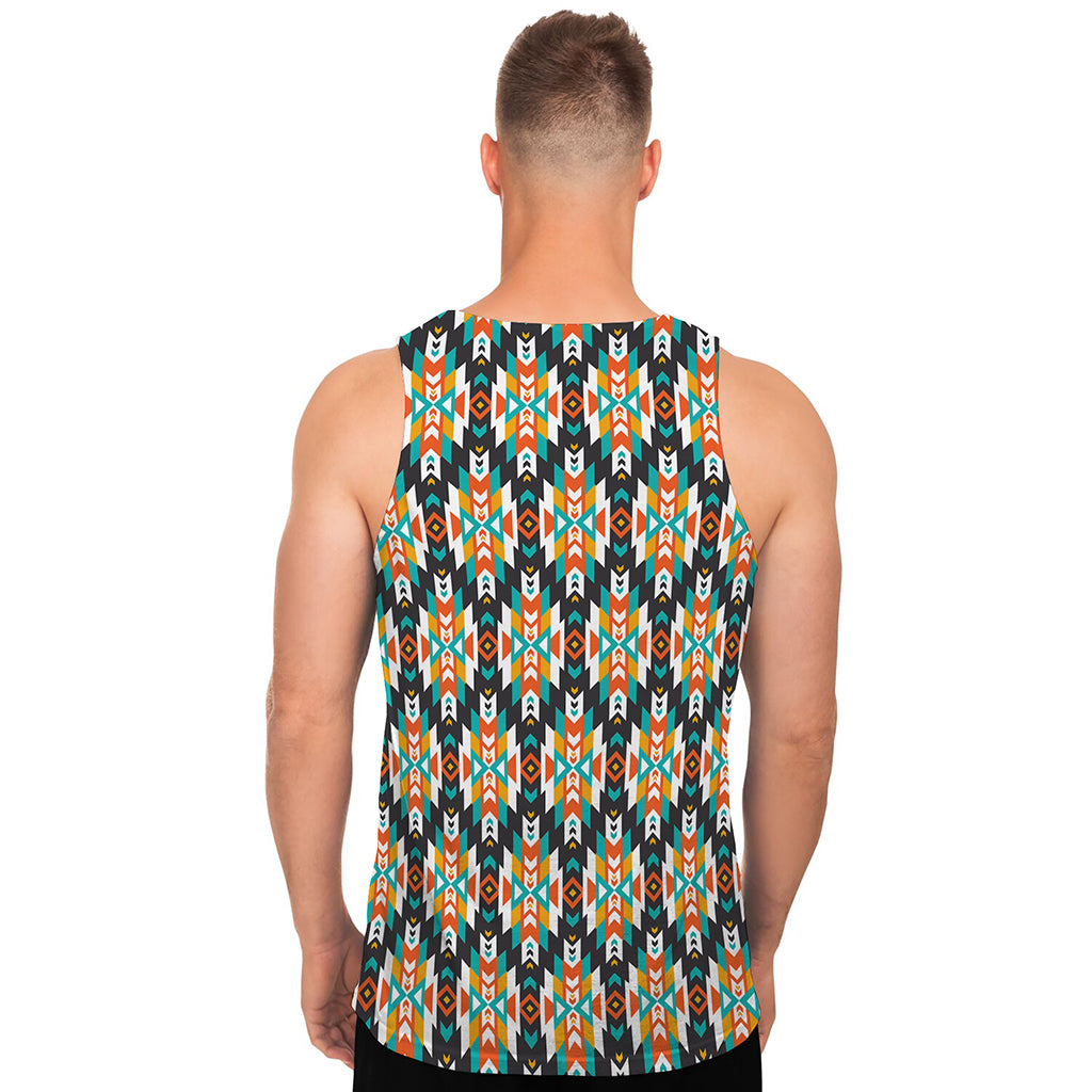 Tribal Native American Pattern Print Men's Tank Top
