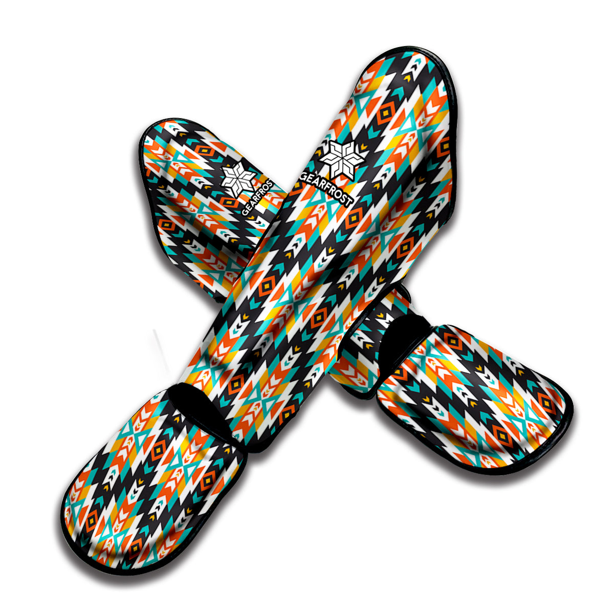 Tribal Native American Pattern Print Muay Thai Shin Guard