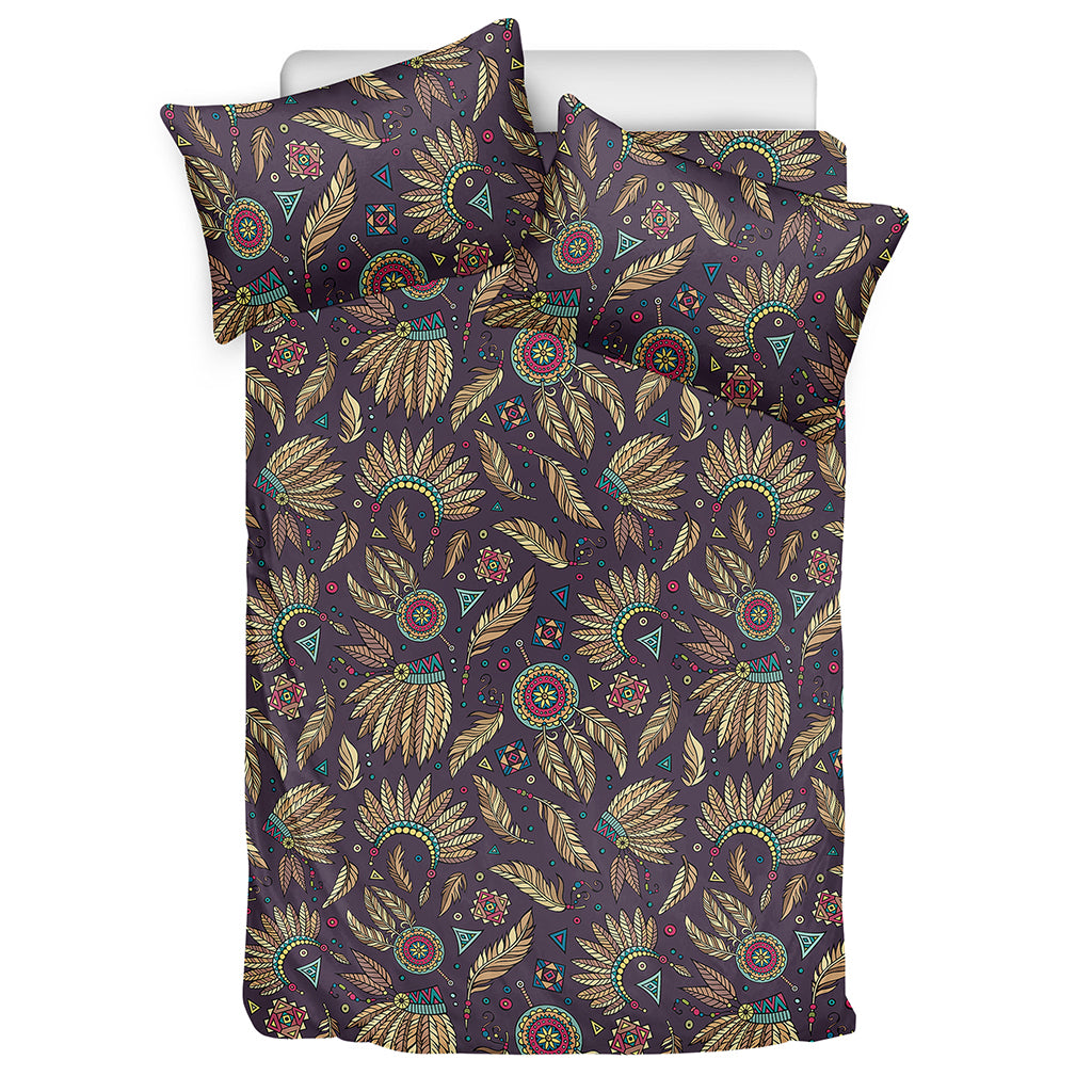 Tribal Native Indian Pattern Print Duvet Cover Bedding Set