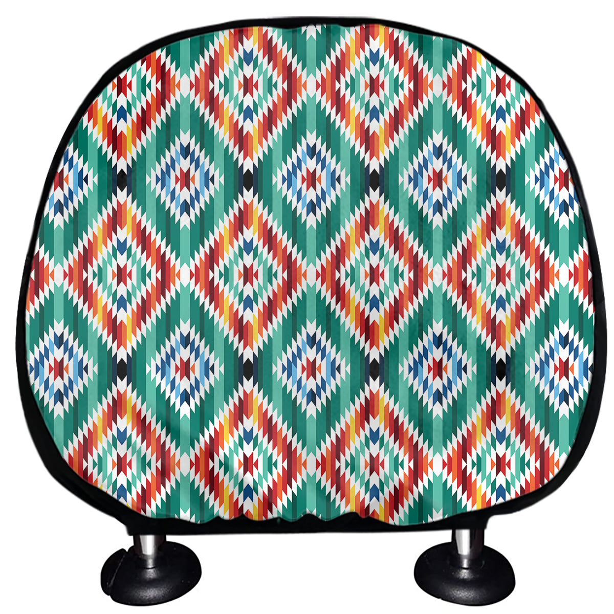 Tribal Navajo Pattern Print Car Headrest Covers