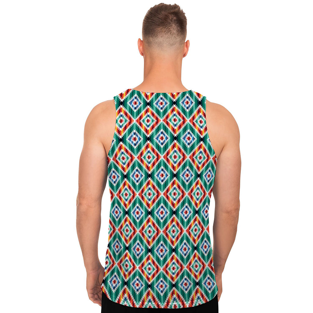Tribal Navajo Pattern Print Men's Tank Top