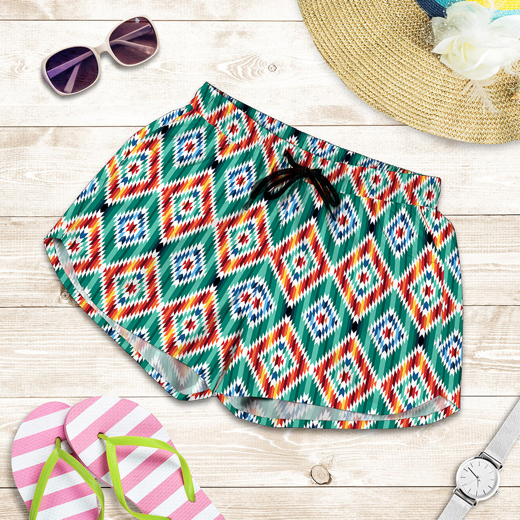 Tribal Navajo Pattern Print Women's Shorts