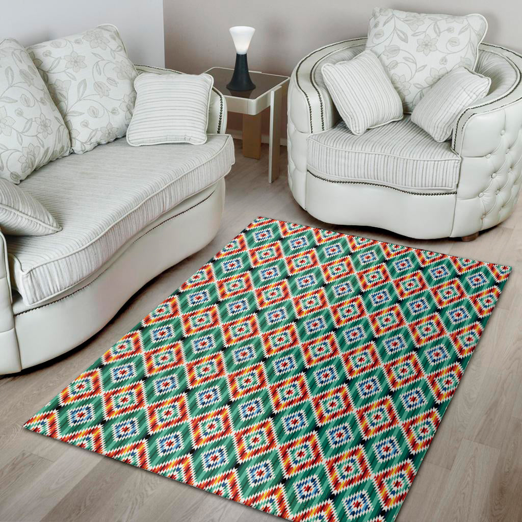 Tribal Pendleton Navajo Pattern Print Area Rug