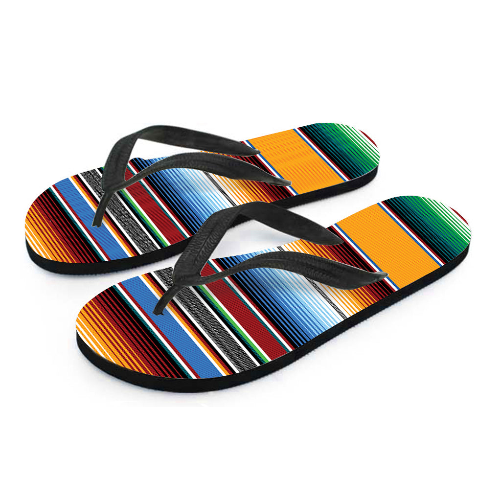 Tribal Serape Blanket Pattern Print Flip Flops