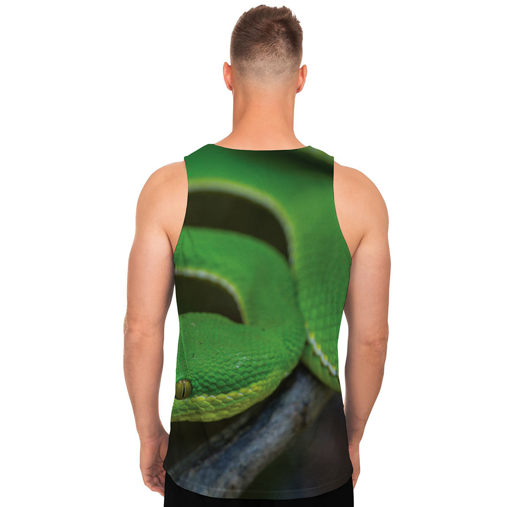 Trimeresurus Albolabris Snake Print Men's Tank Top