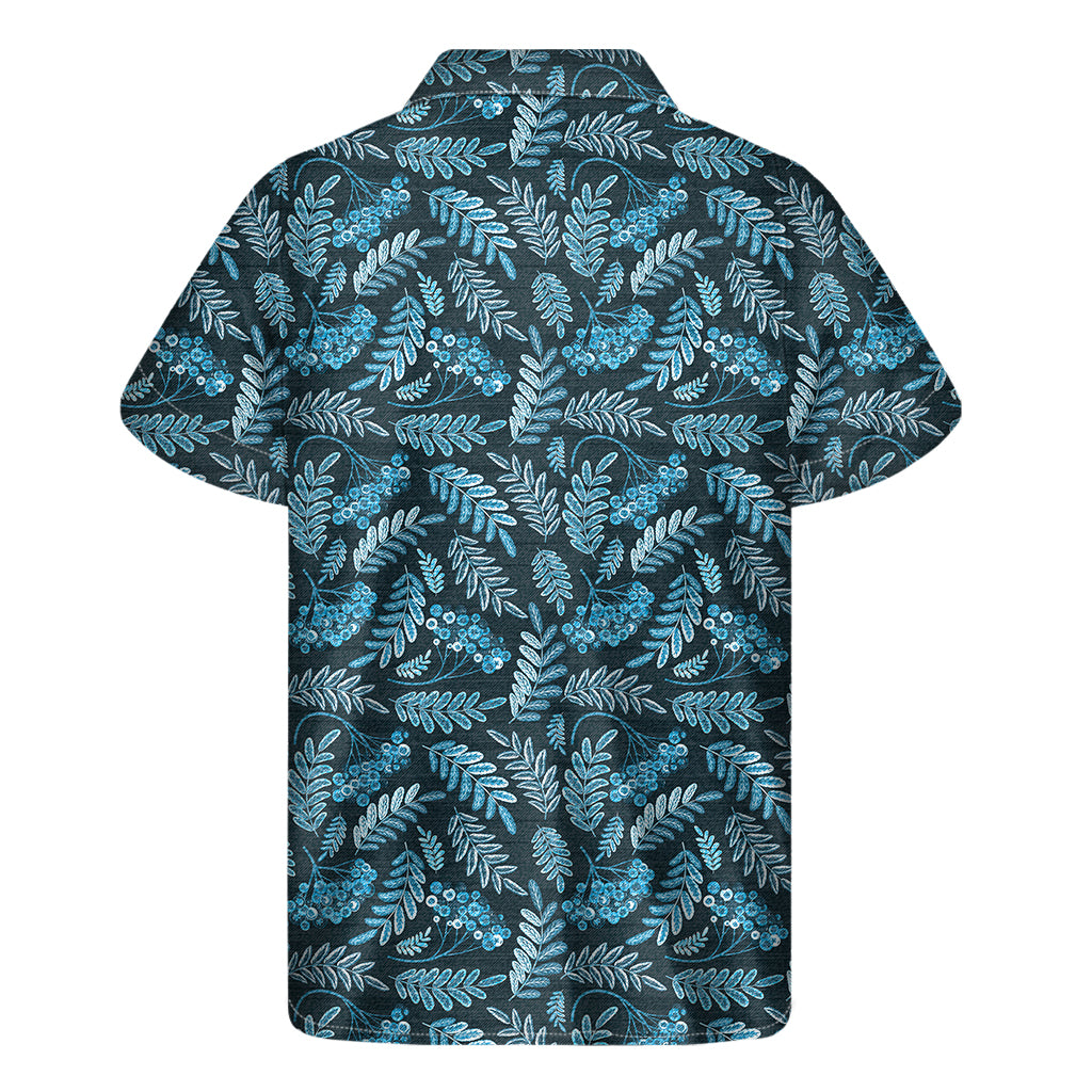 Tropical Denim Jeans Pattern Print Men's Short Sleeve Shirt