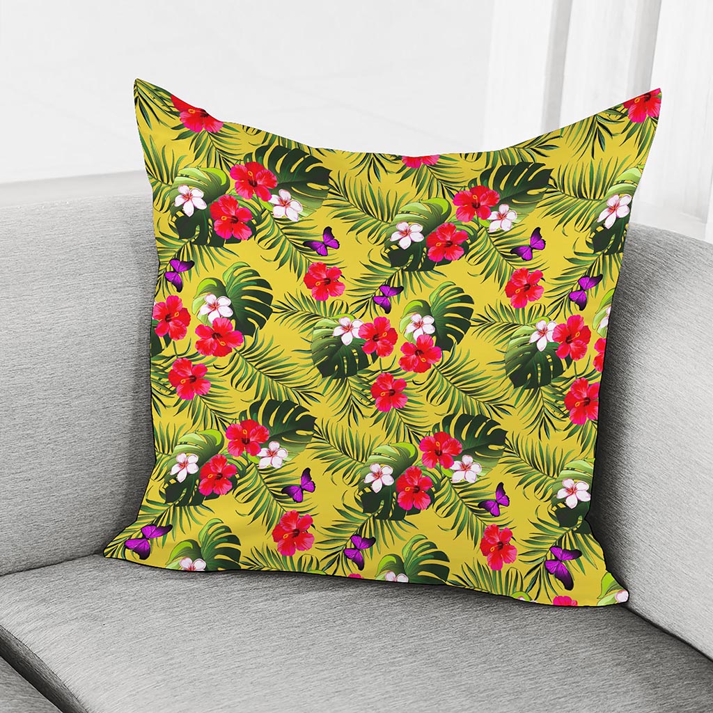 Tropical Exotic Hawaiian Pattern Print Pillow Cover