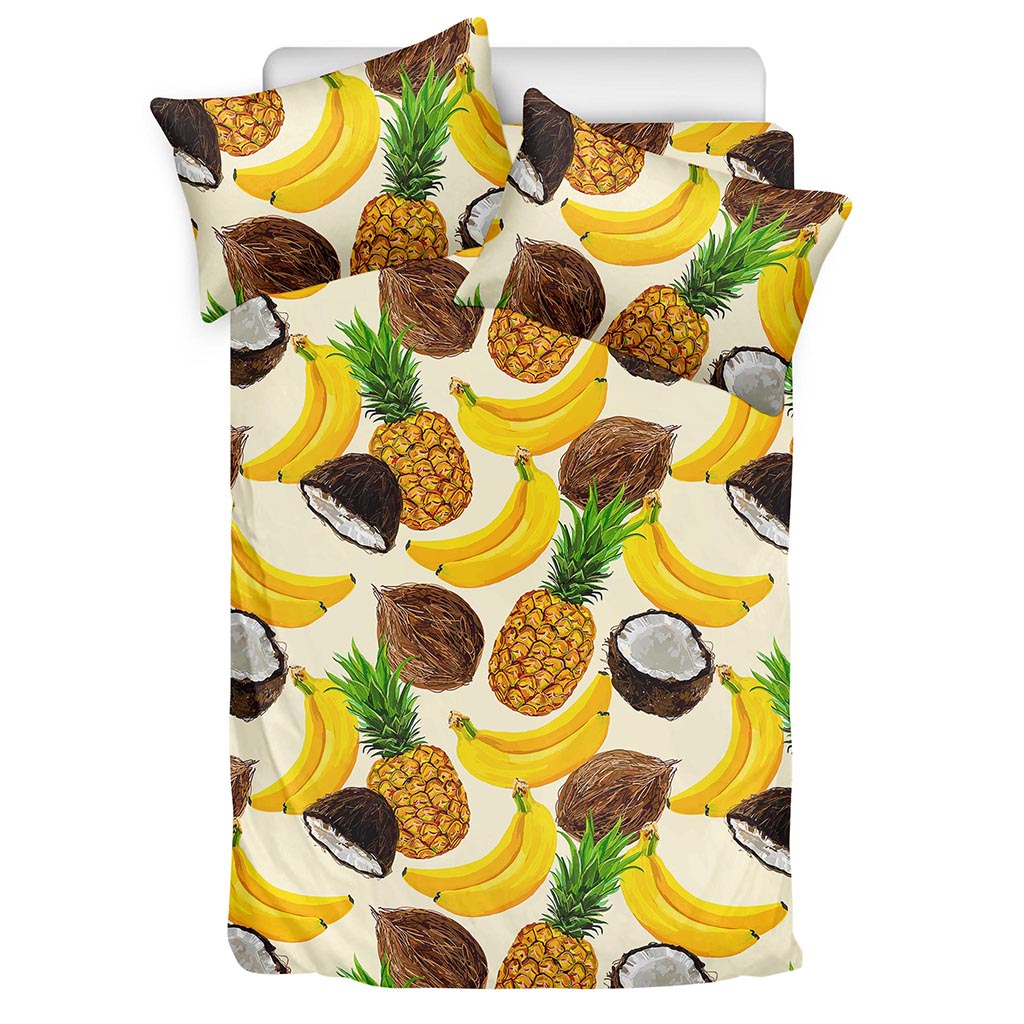 Tropical Fruits Pattern Print Duvet Cover Bedding Set