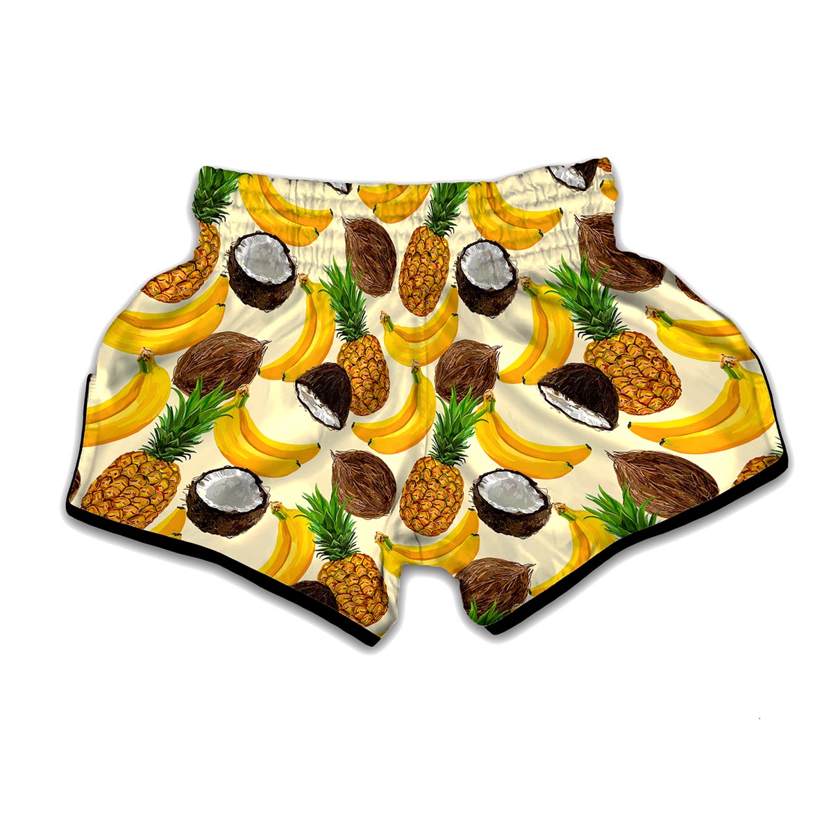 Tropical Fruits Pattern Print Muay Thai Boxing Shorts
