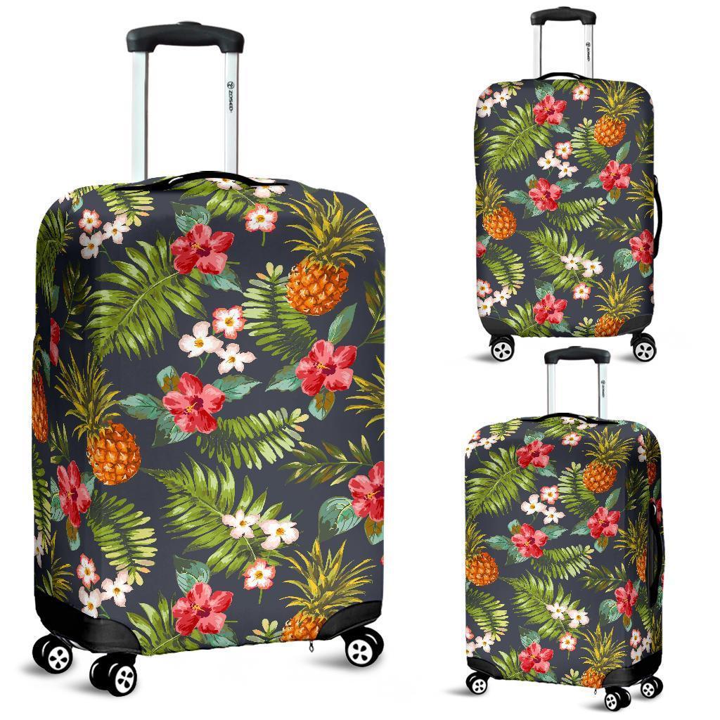 Tropical Hawaii Pineapple Pattern Print Luggage Cover GearFrost