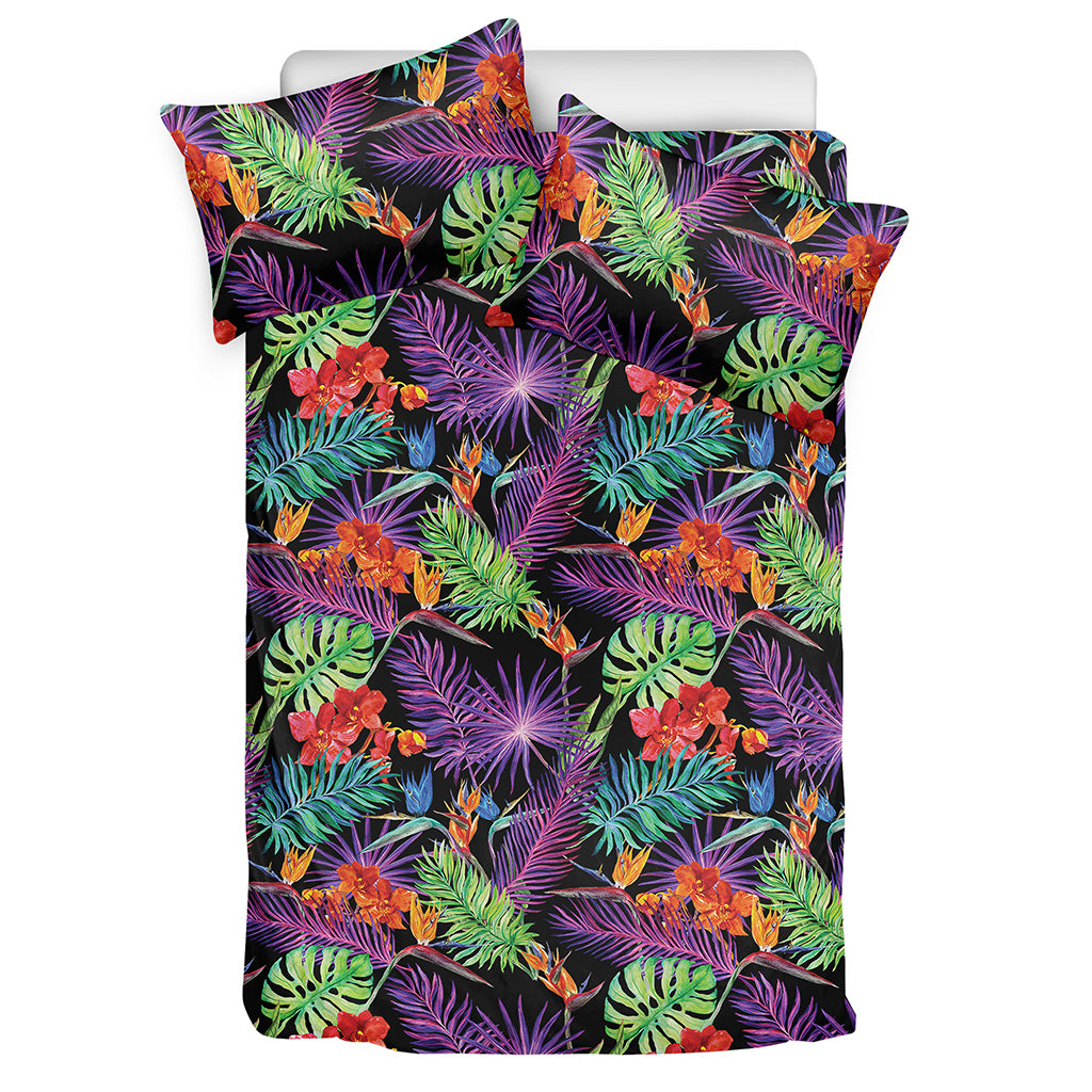 Tropical Hawaiian Jungle Print Duvet Cover Bedding Set
