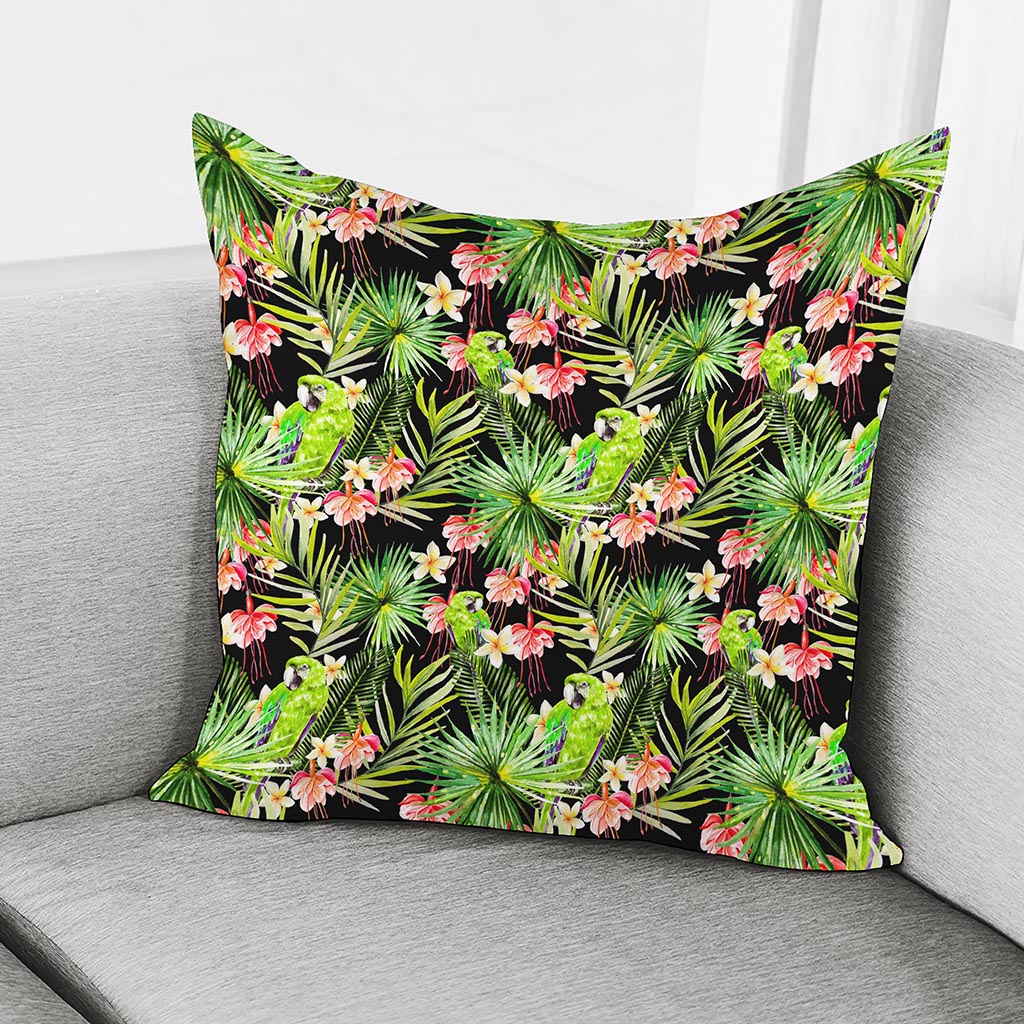 Tropical Hawaiian Parrot Pattern Print Pillow Cover