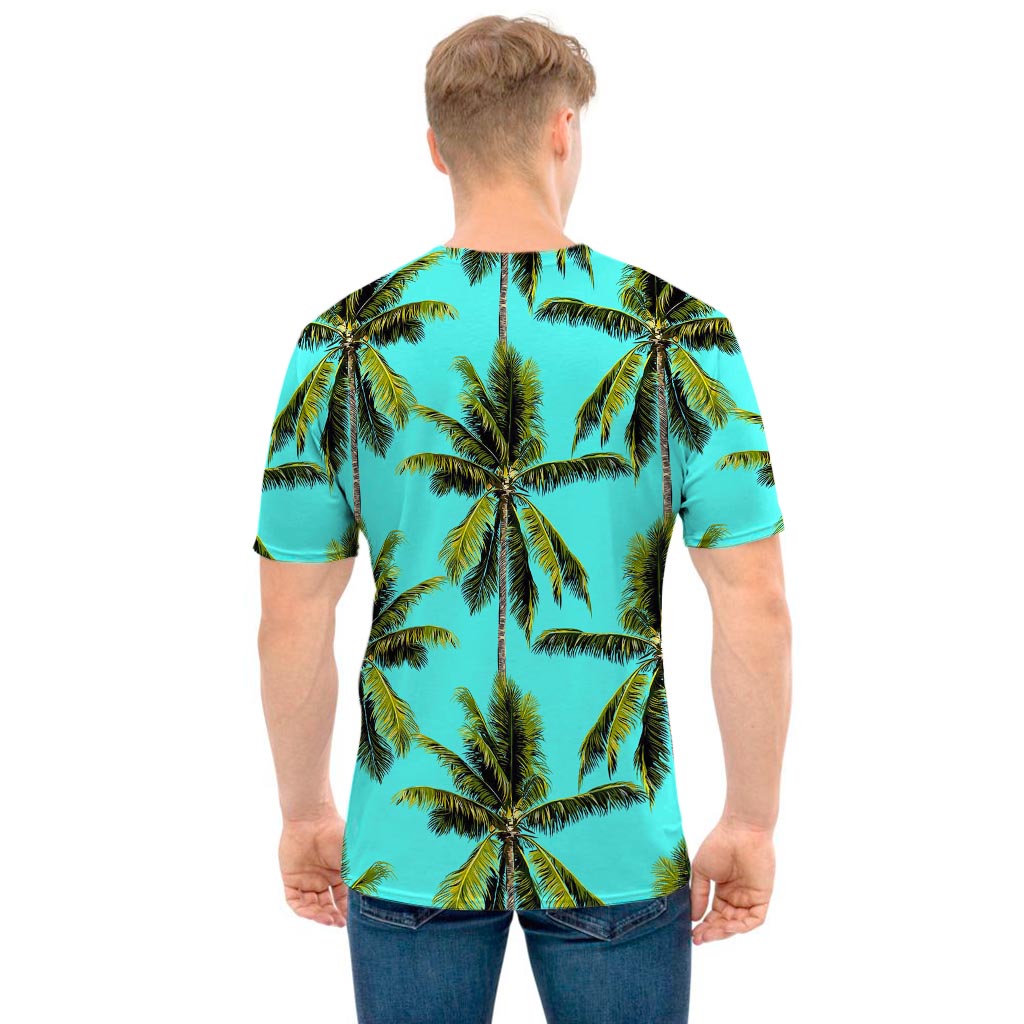 Tropical Palm Tree Pattern Print Men's T-Shirt