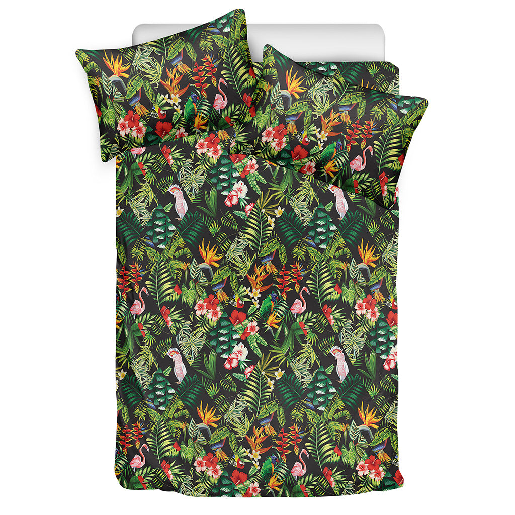 Tropical Patchwork Pattern Print Duvet Cover Bedding Set
