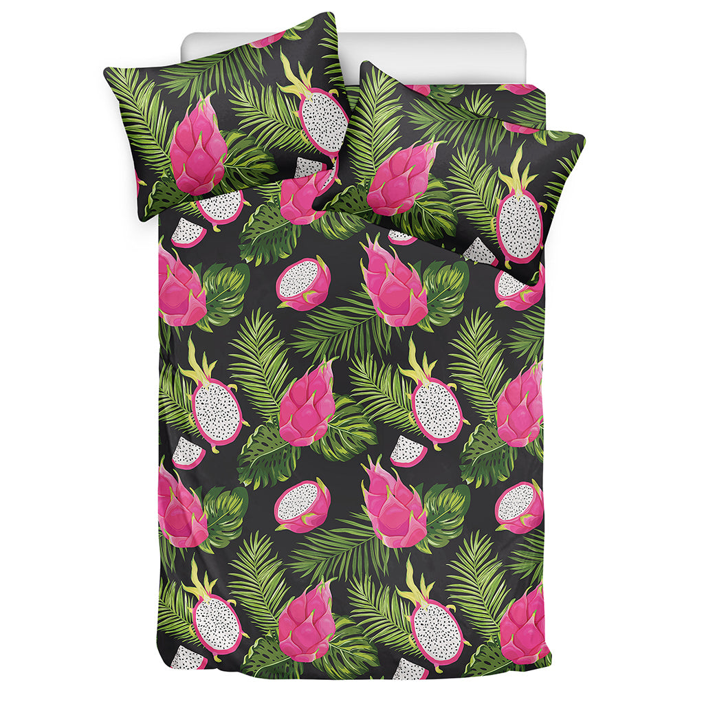 Tropical Pitaya Pattern Print Duvet Cover Bedding Set