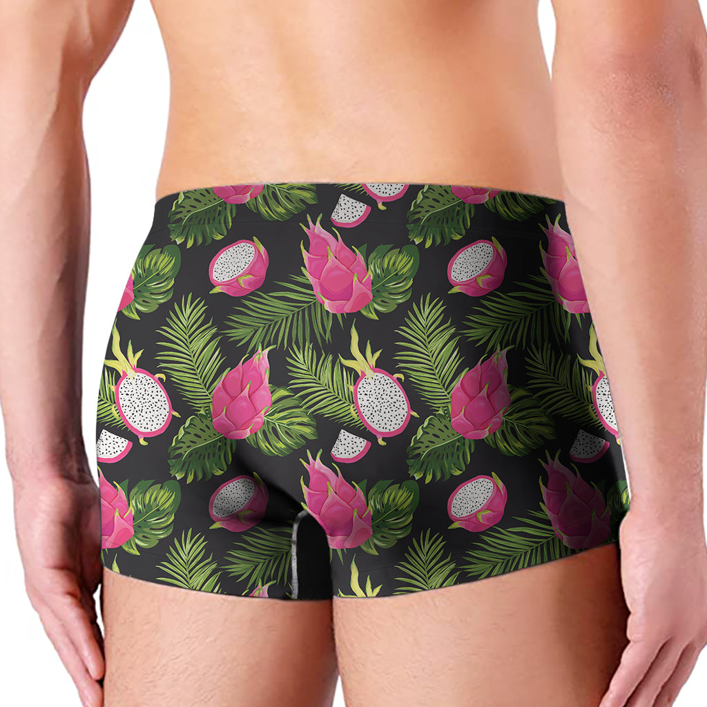 Tropical Pitaya Pattern Print Men's Boxer Briefs