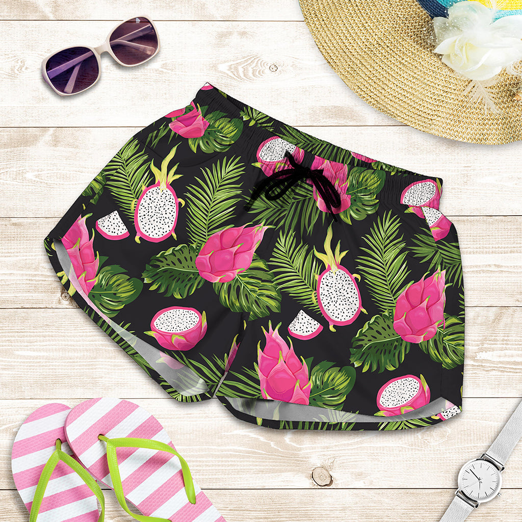 Tropical Pitaya Pattern Print Women's Shorts