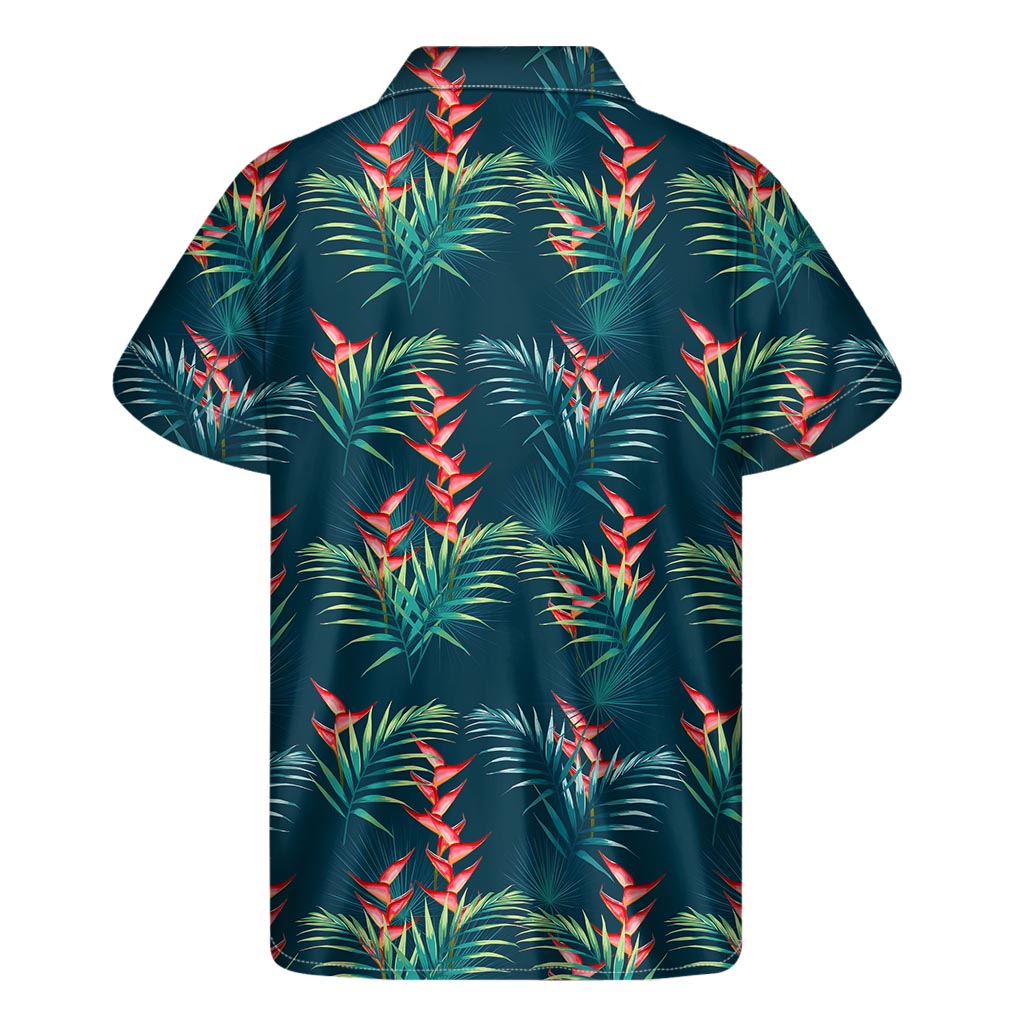 Tropical Plants Hawaii Pattern Print Men's Short Sleeve Shirt