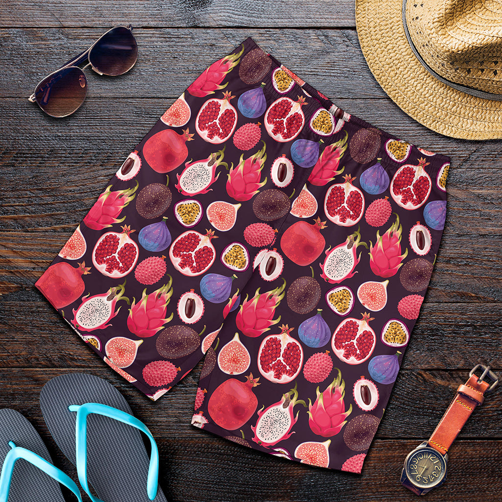 Tropical Summer Fruits Pattern Print Men's Shorts