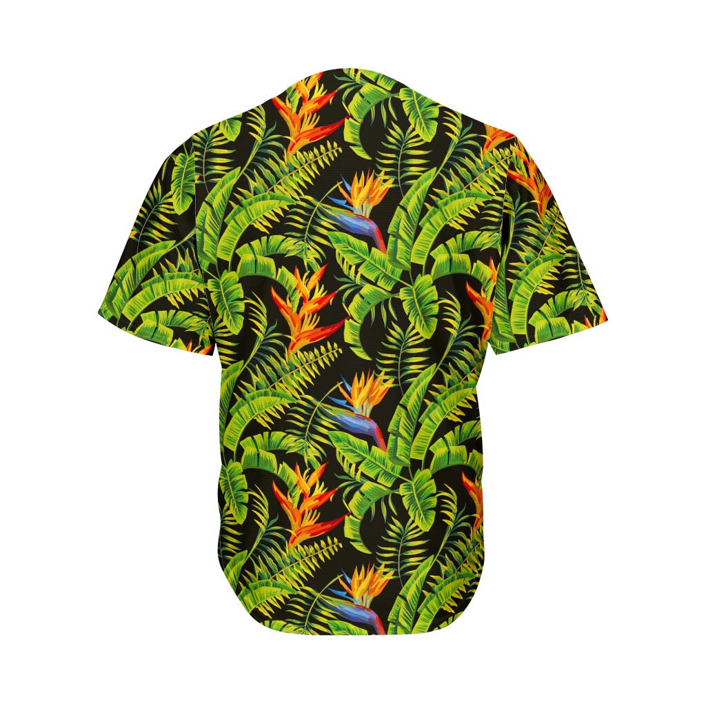 Tropical Summer Pattern Print Men's Baseball Jersey