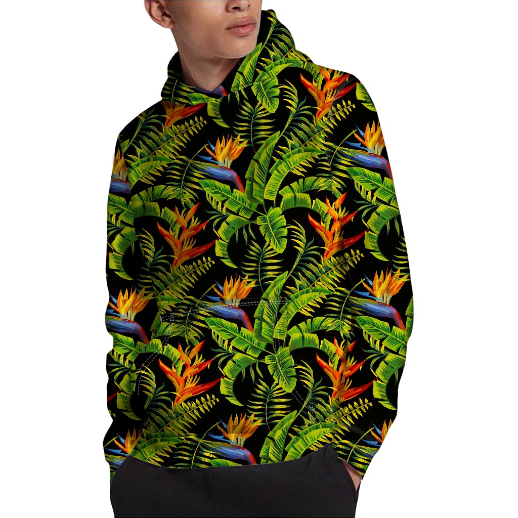 Tropical Summer Pattern Print Pullover Hoodie