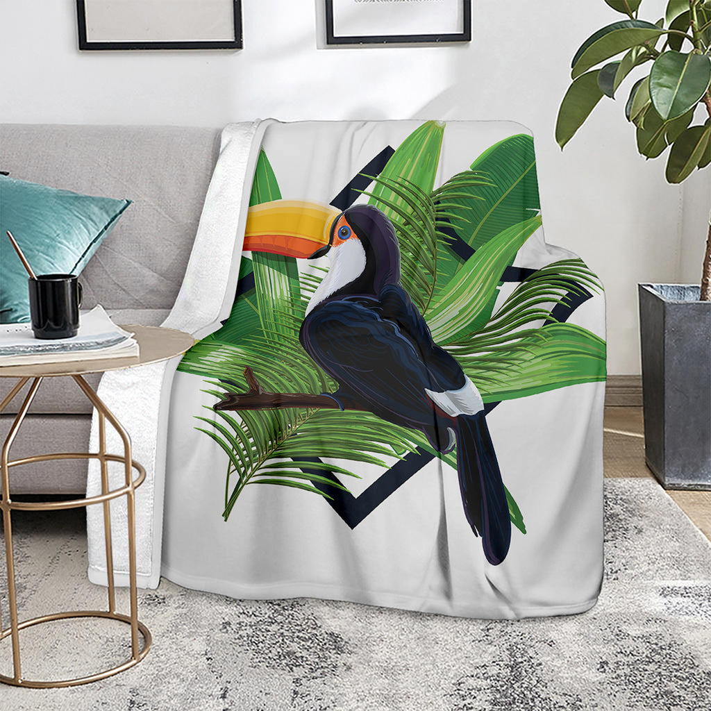 Tropical Toco Toucan Print Blanket