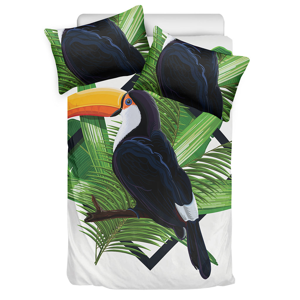 Tropical Toco Toucan Print Duvet Cover Bedding Set