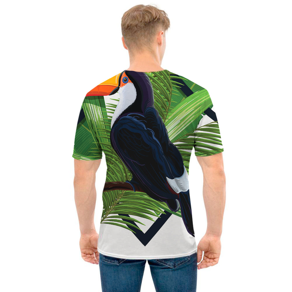Tropical Toco Toucan Print Men's T-Shirt
