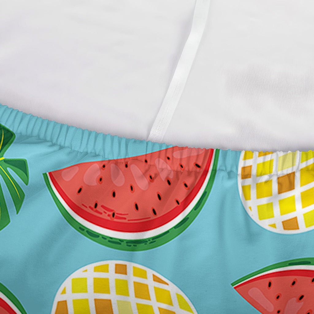 Tropical Watermelon And Pineapple Print Sofa Cover