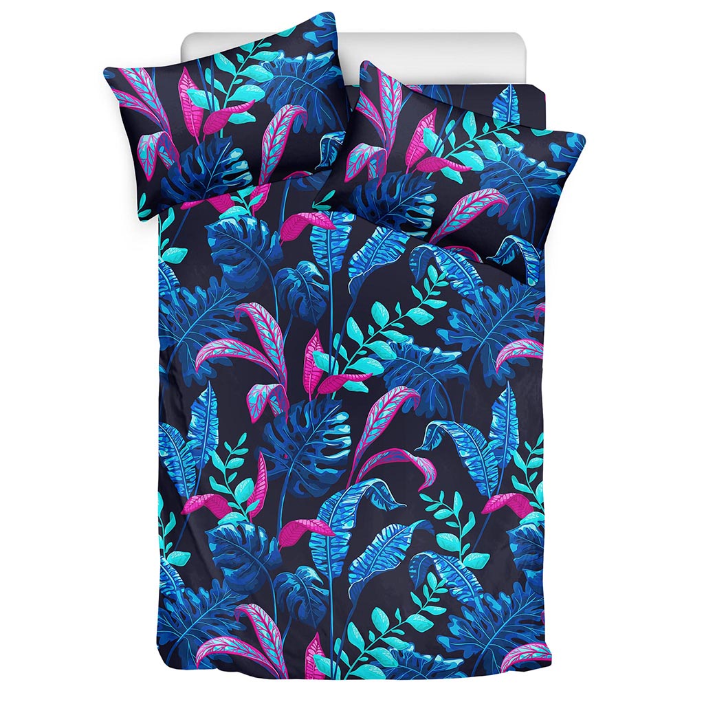 Turquoise Hawaii Tropical Pattern Print Duvet Cover Bedding Set