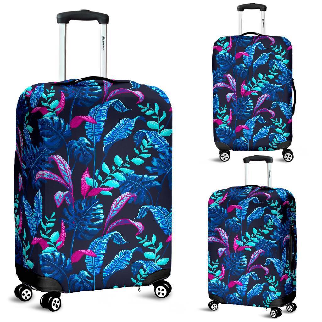 Turquoise Hawaii Tropical Pattern Print Luggage Cover GearFrost
