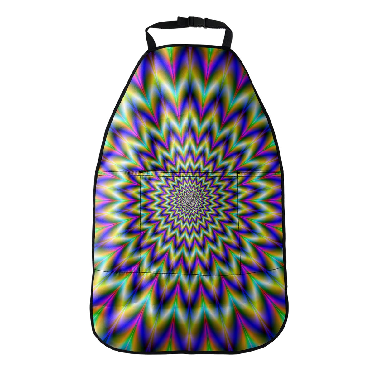 Twinkle Psychedelic Optical Illusion Car Seat Organizers