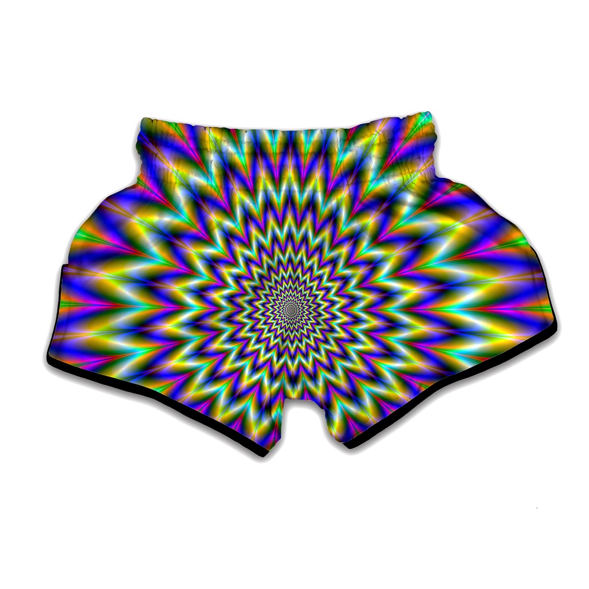 Twinkle Psychedelic Optical Illusion Muay Thai Boxing Shorts
