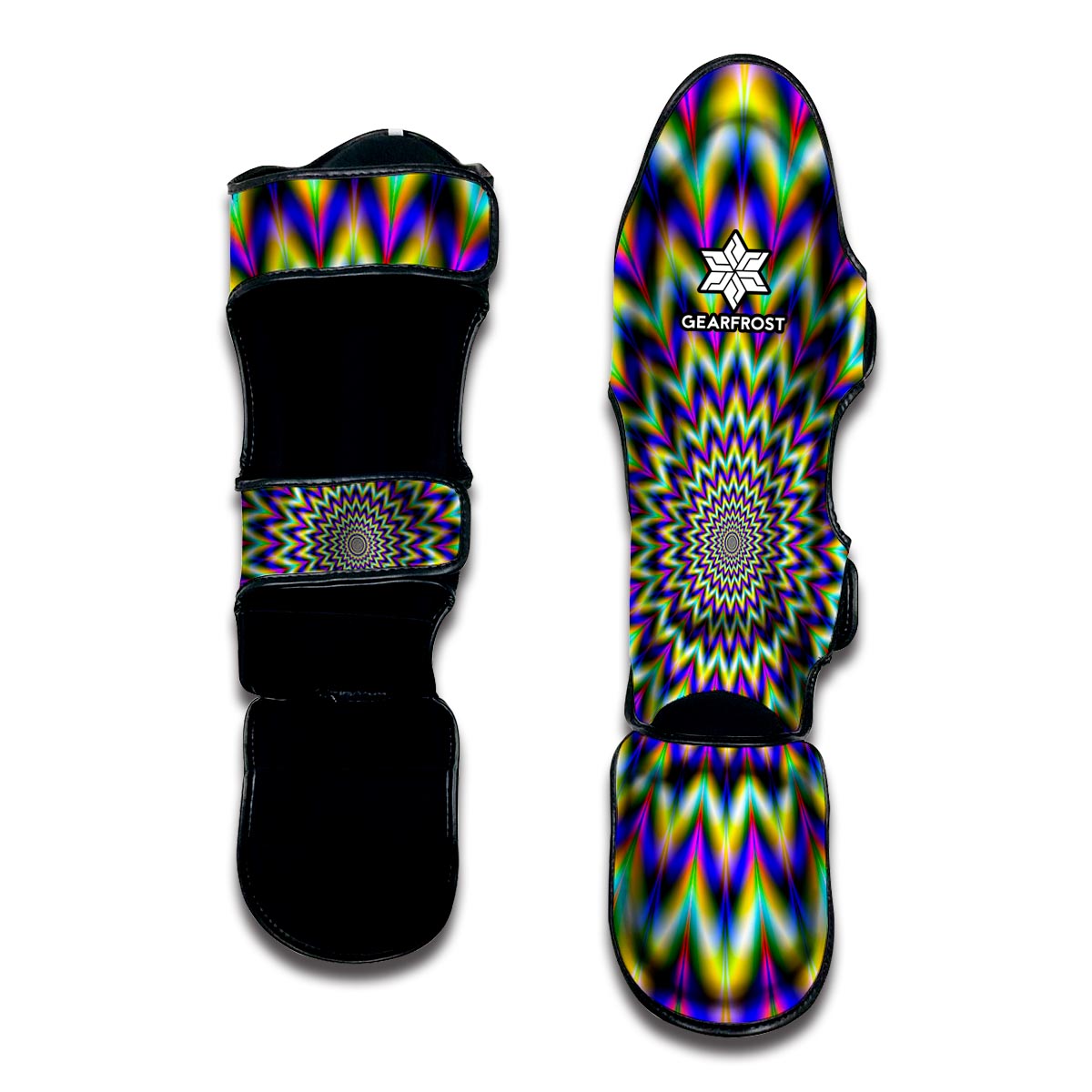 Illusion Optical Wave Psychedelic Muay Thai Boxing Shorts main image 0