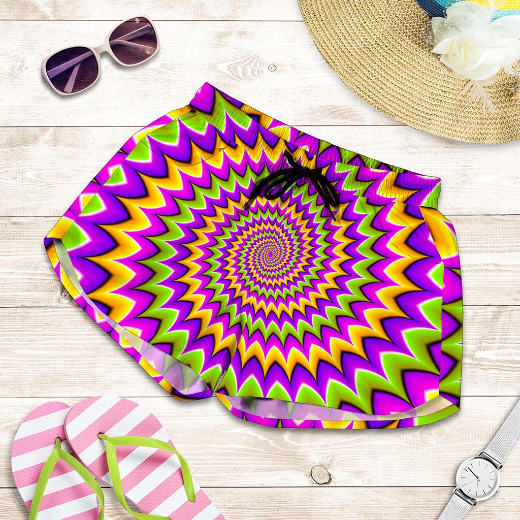 Twisted Colors Moving Optical Illusion Women's Shorts