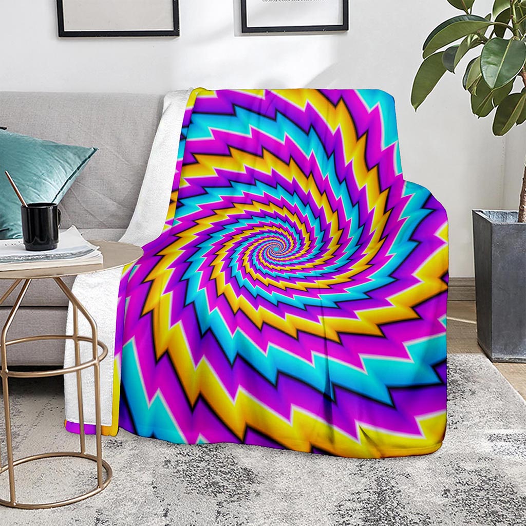 Twisted Spiral Moving Optical Illusion Blanket