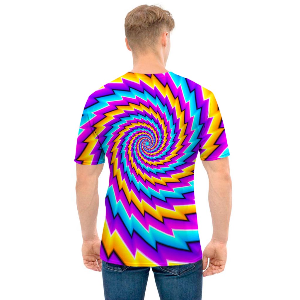 Twisted Spiral Moving Optical Illusion Men's T-Shirt