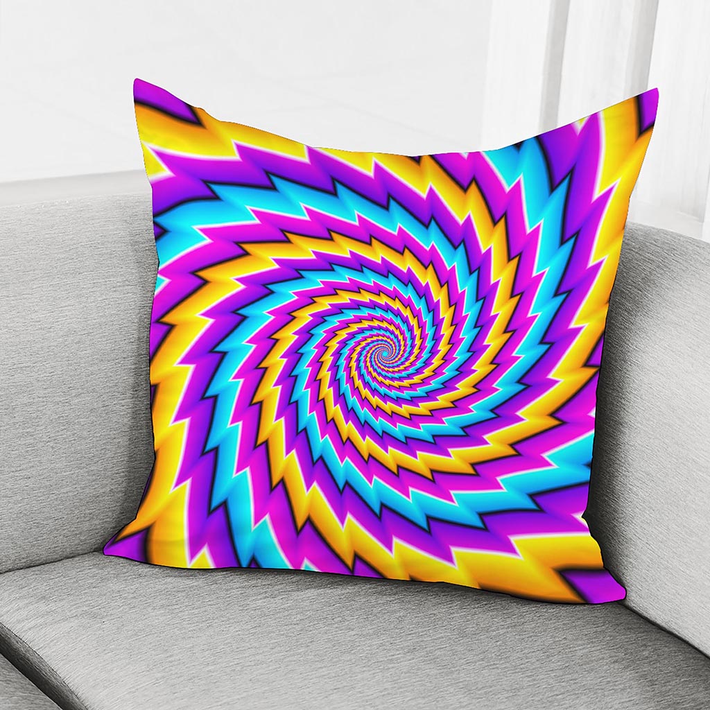 Twisted Spiral Moving Optical Illusion Pillow Cover