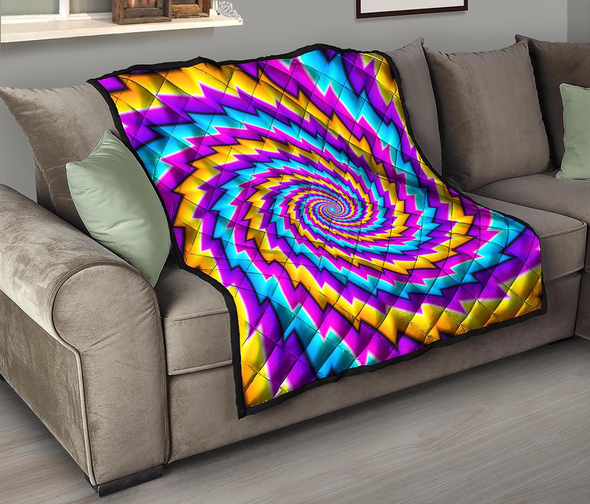 Twisted Spiral Moving Optical Illusion Quilt