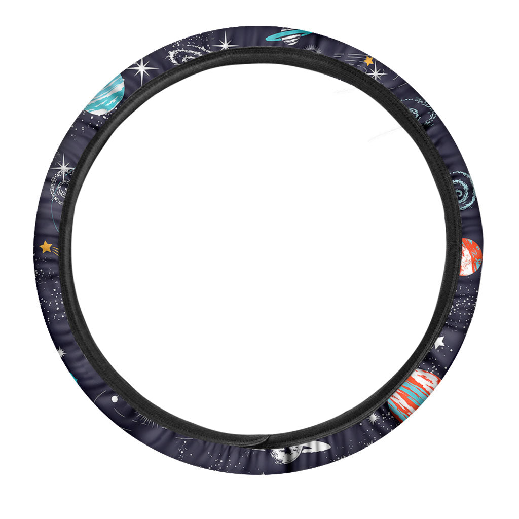 Universe Galaxy Outer Space Print Car Steering Wheel Cover