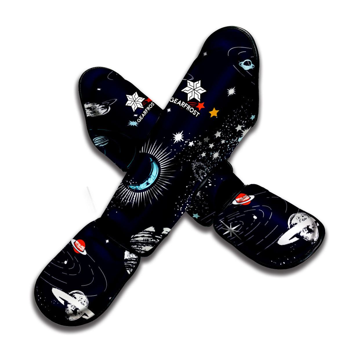 Universe Galaxy Outer Space Print Muay Thai Shin Guard