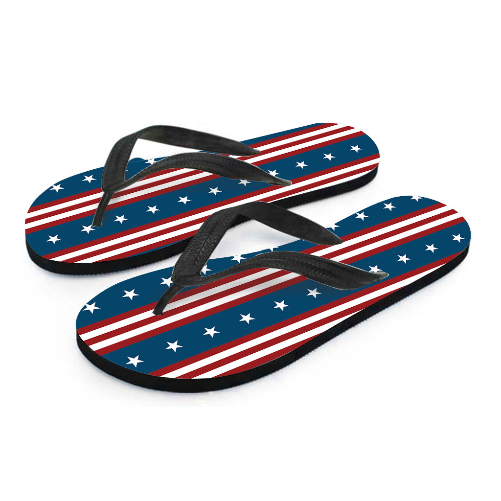 USA Independence Day Pattern Print Flip Flops