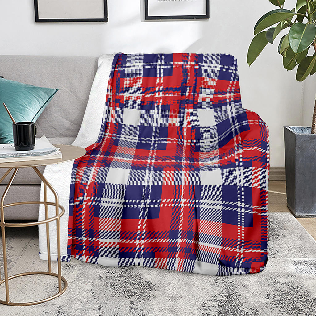 USA Plaid Pattern Print Blanket