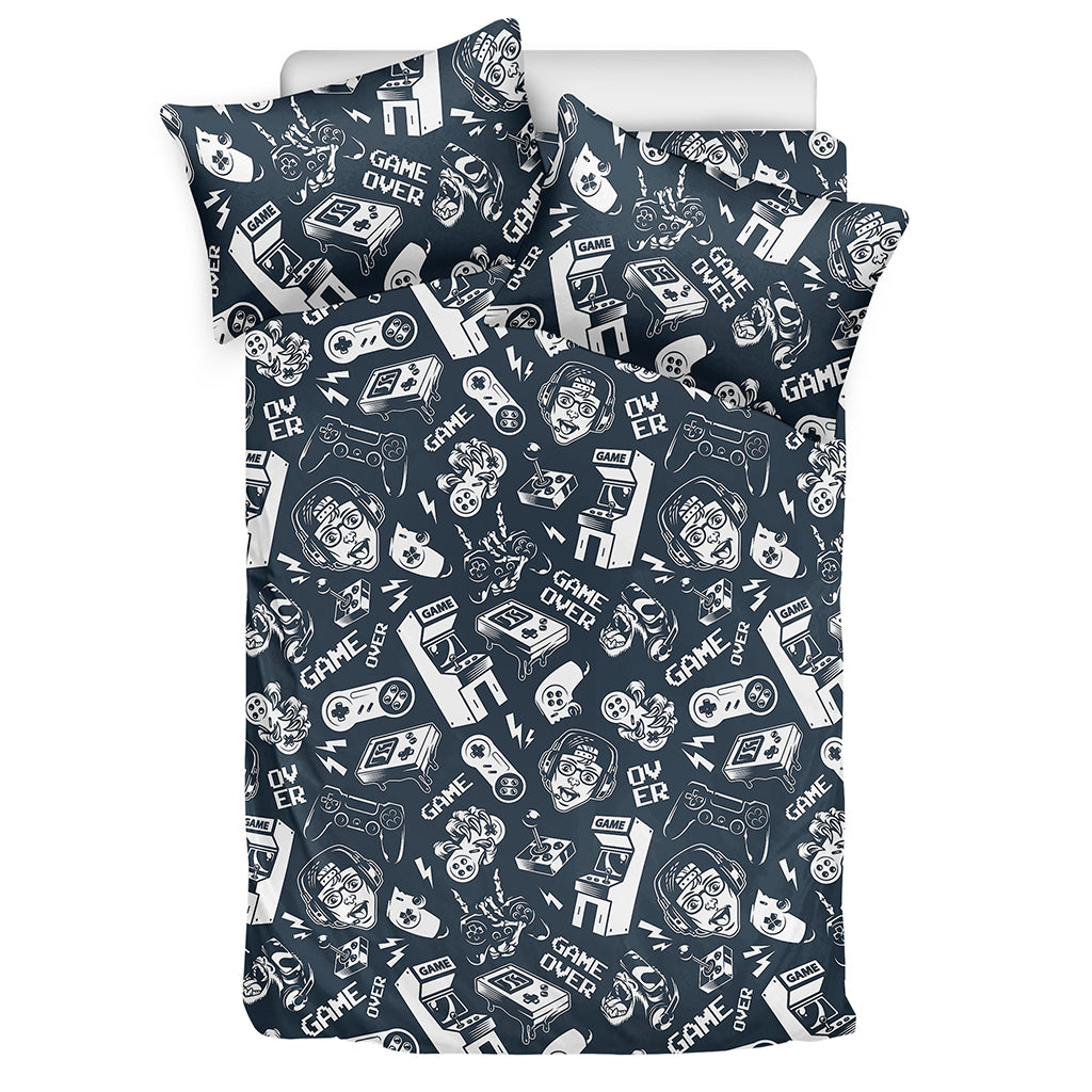 Video Game Devices Pattern Print Duvet Cover Bedding Set