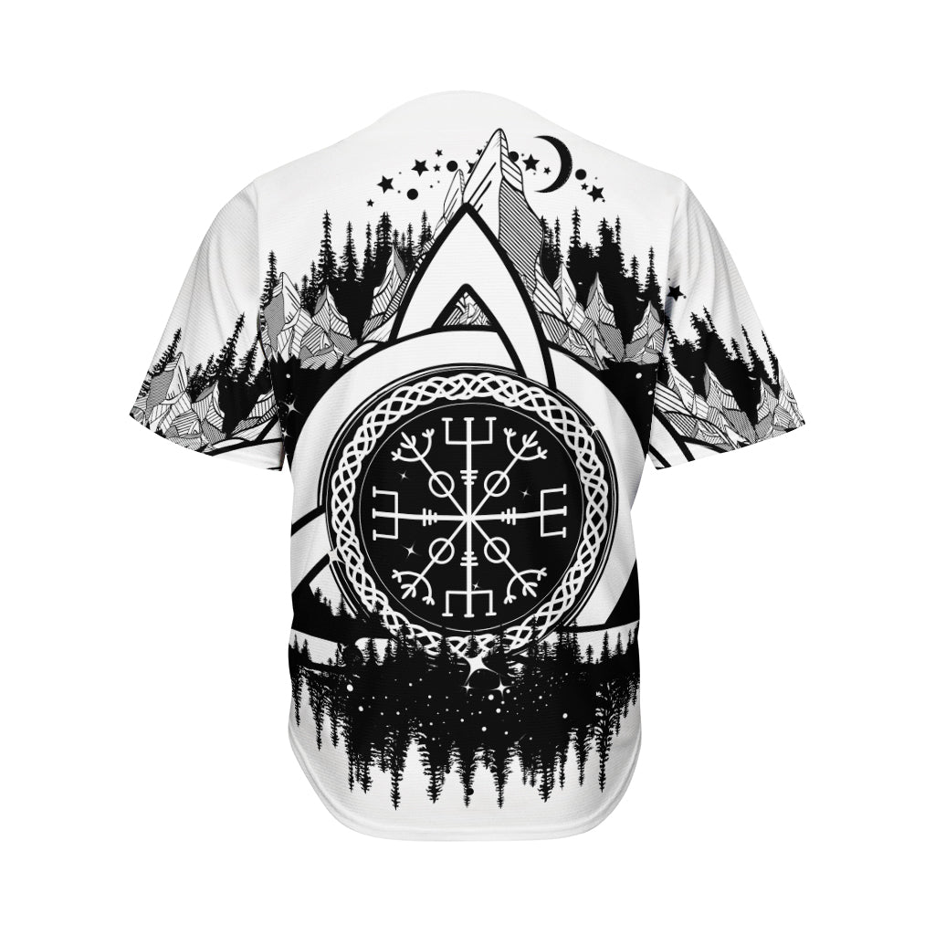 Viking Celtic Trinity Knot Print Men's Baseball Jersey