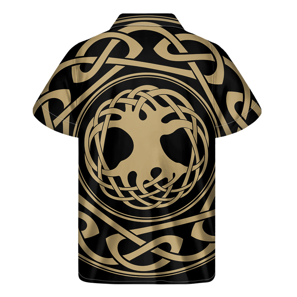 Viking Tree Of Life Print Men's Short Sleeve Shirt