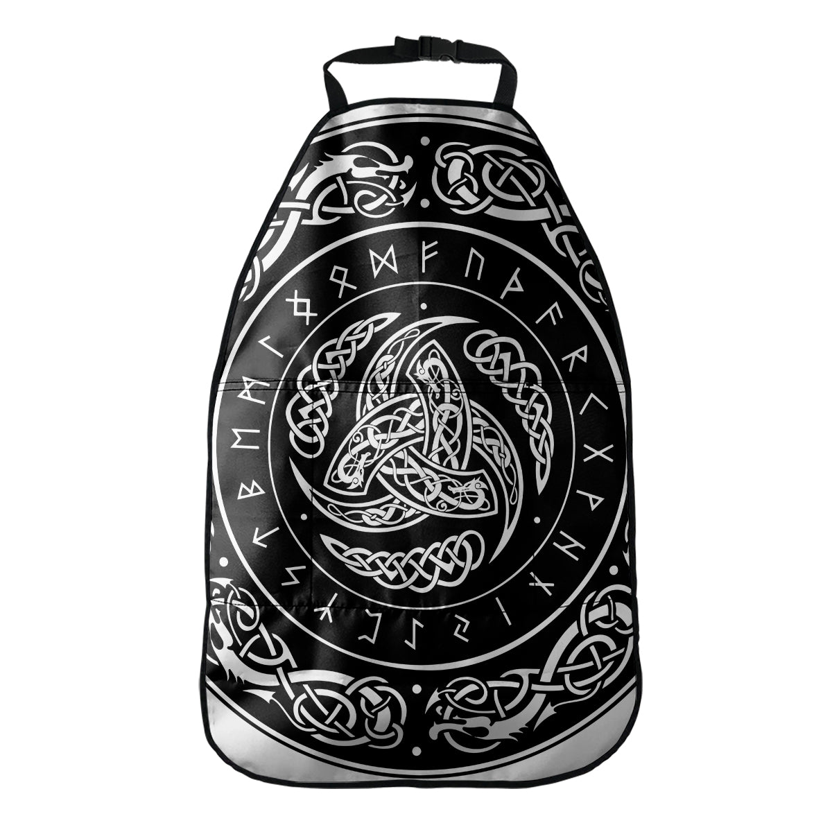 Viking Triple Horn Of Odin Print Car Seat Organizers