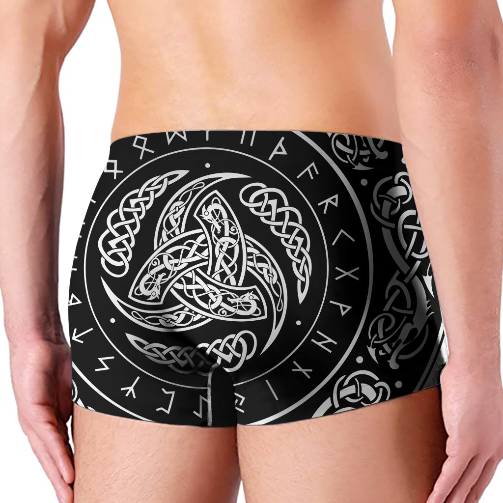 Viking Triple Horn Of Odin Print Men's Boxer Briefs