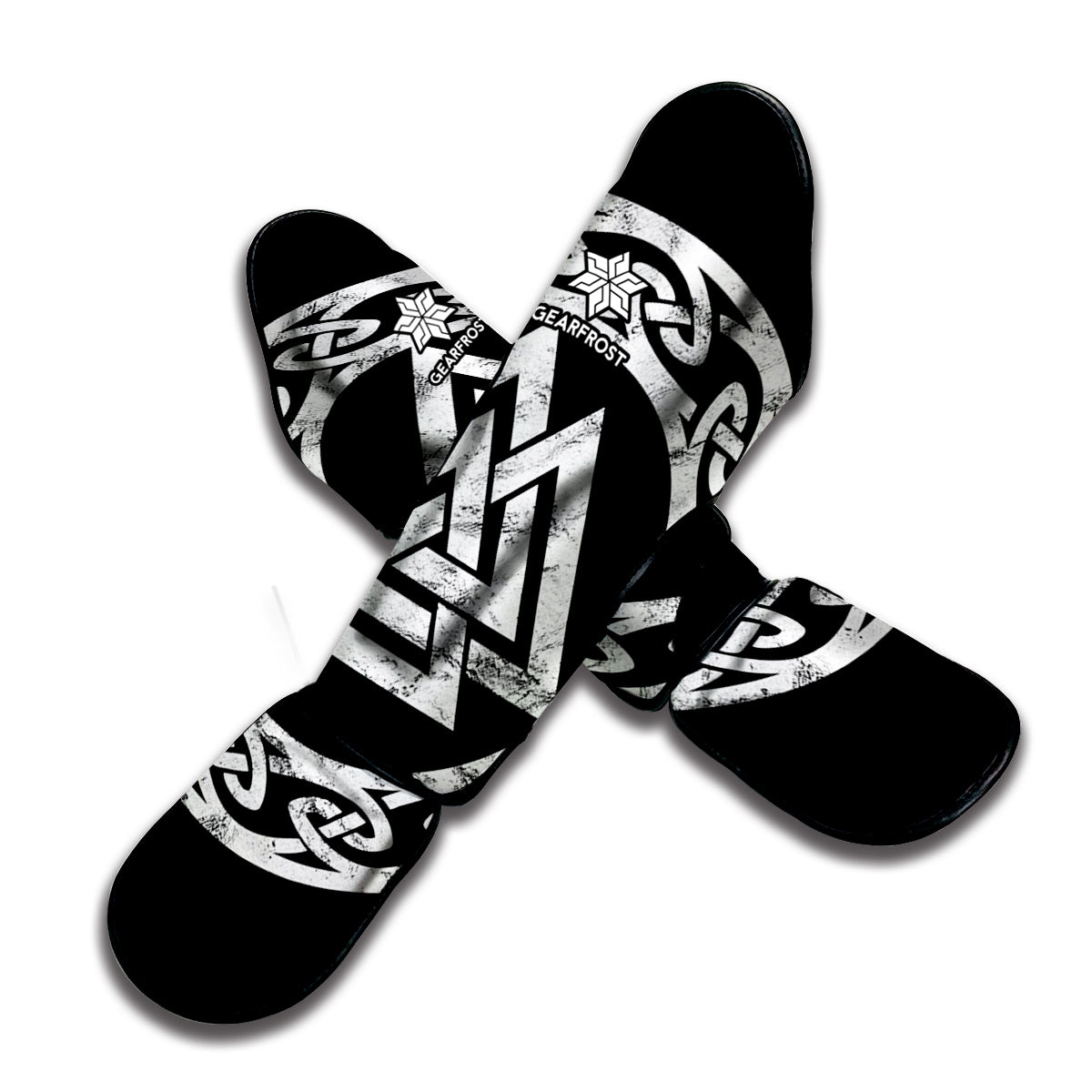 Viking Valhalla Symbol Print Muay Thai Shin Guard